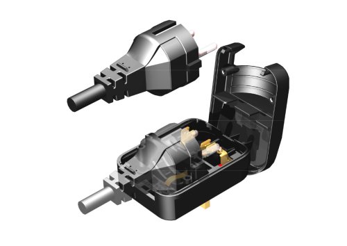 DINIC Netzadapter, Stromadapter CEE 7/3 auf Australien, SAN3 verschraubt